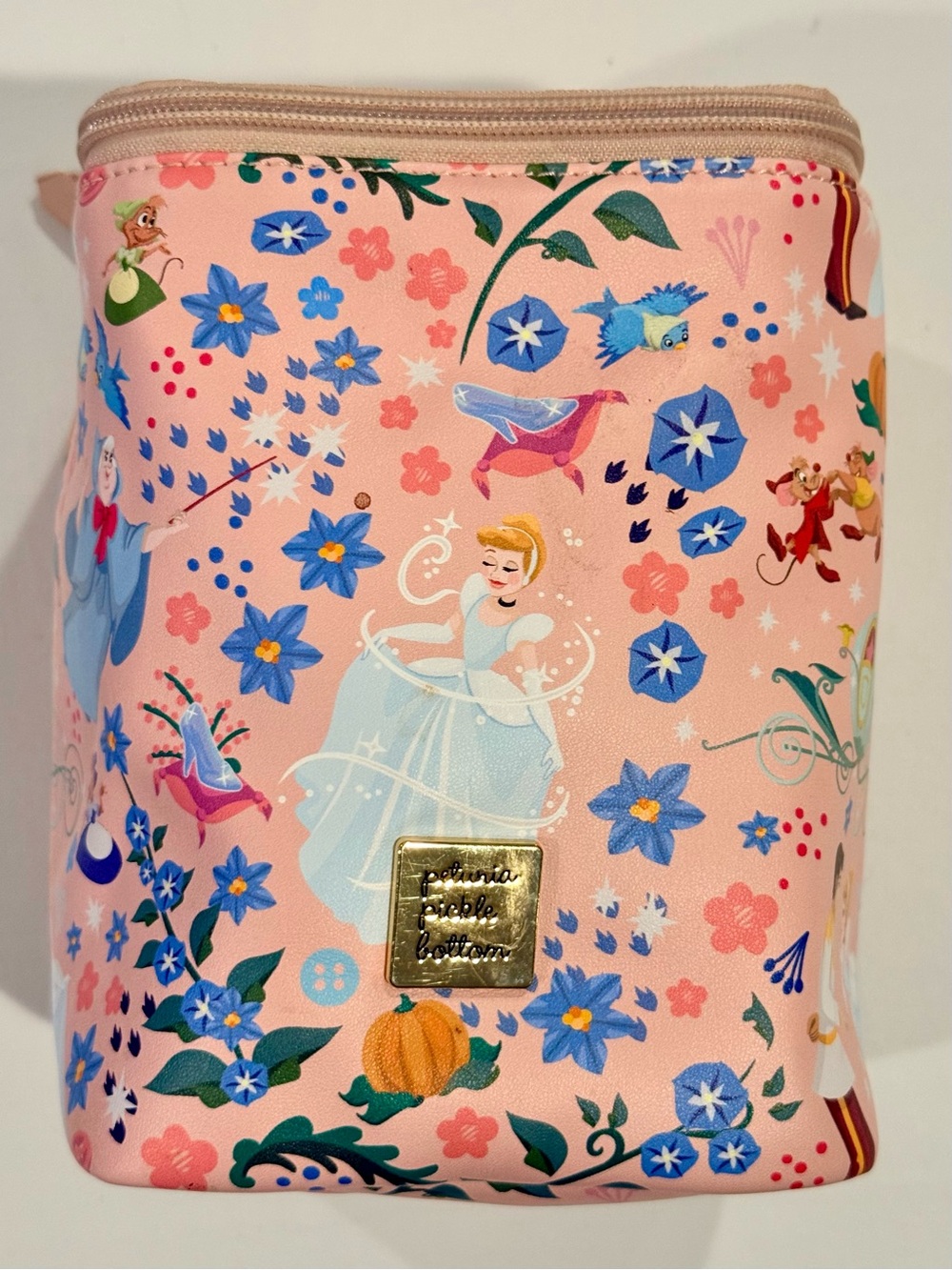 New Petunia Pickle Bottom Baby Bottle Cooler Bag Cinderella Pink Pixel Plus
